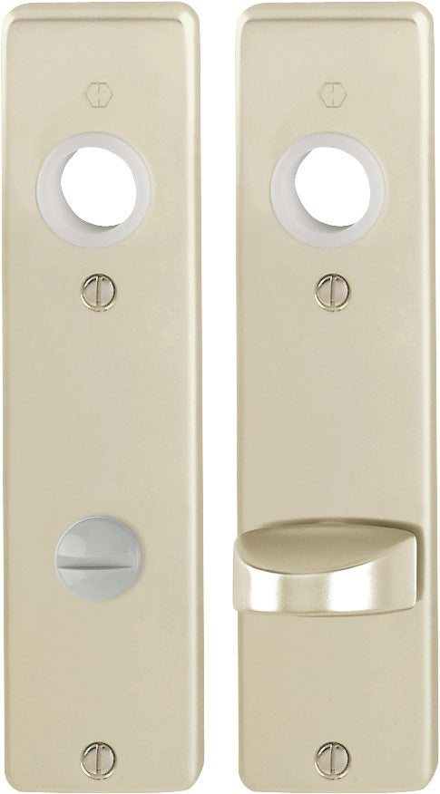 HOPPE Kurzschildpaar 202KP Aluminium F4 bronzefarbig PZ 165 mm