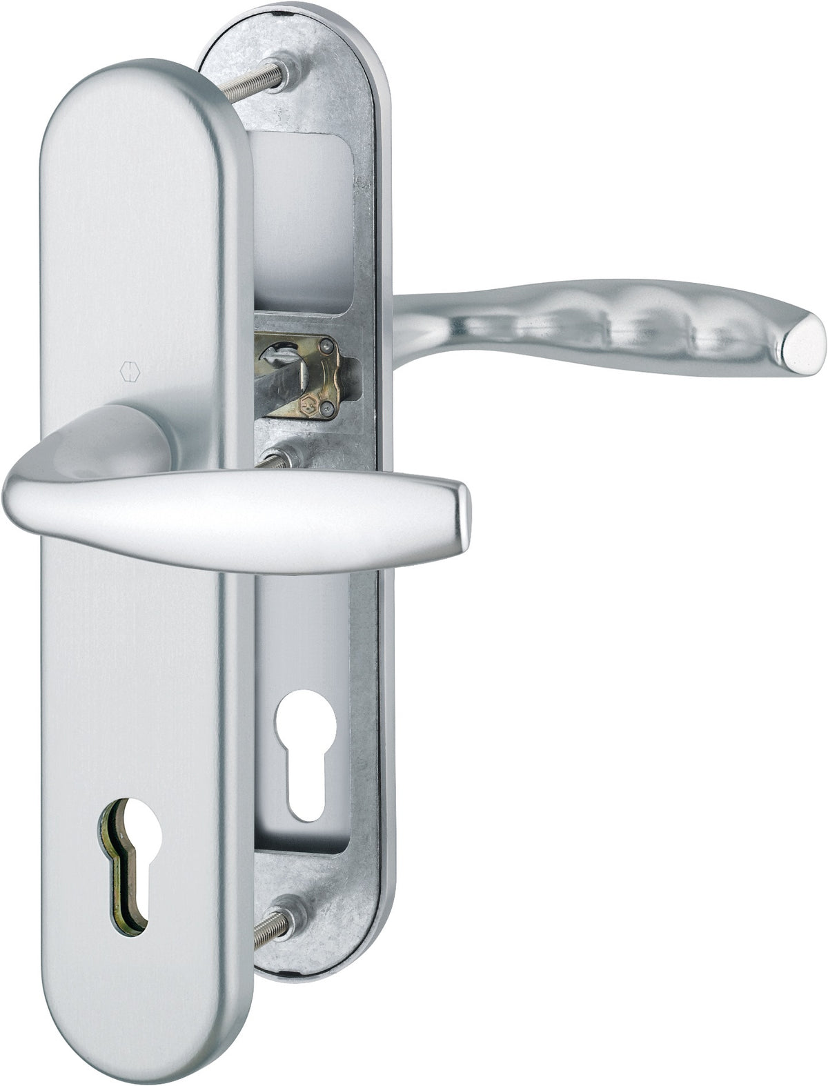 HOPPE Schutzgarnitur NY 76G/3331/3410/1810H Alu.F1 92mm 66-76mm Wechselgarnitur