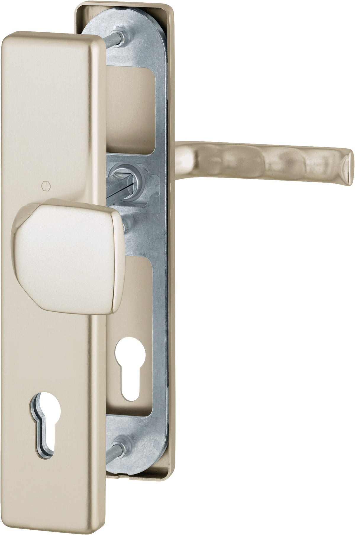 HOPPE Schutzgarnitur London 61G/2221/2210/113 Aluminium F1 für Abschlusstüren, einbruchhemmend nach DIN 18257