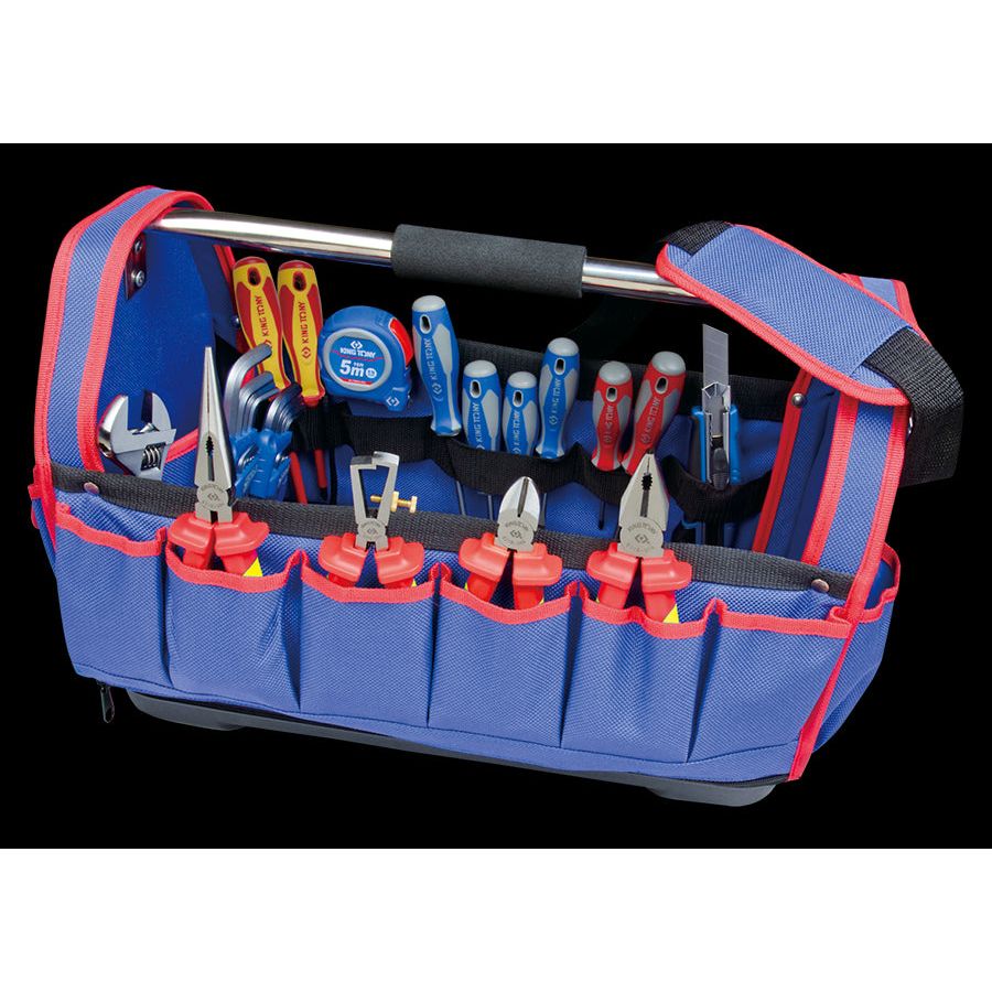 KING TONY Profi-Werkzeuge - Komplette werkzeugkasten aus Stoff - 33 tlg. 91333MQ