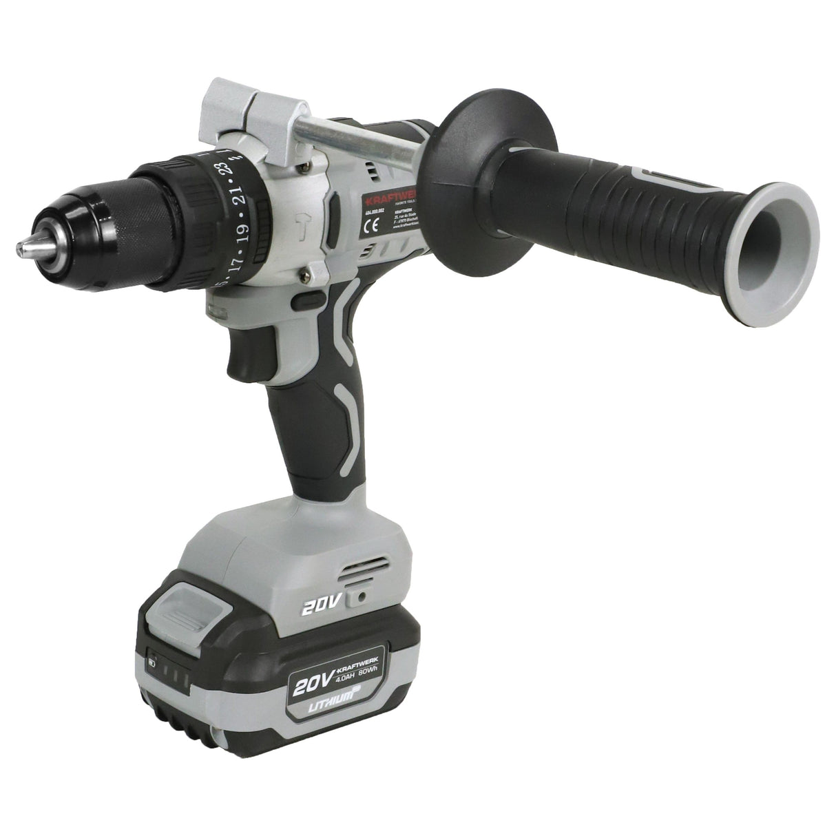 Kraftwerk 1/4" Akku-Schrauber Set, bürstenlos, 20V, 1 x 4 Ah Akku, Schnellladegerät, 100 Nm