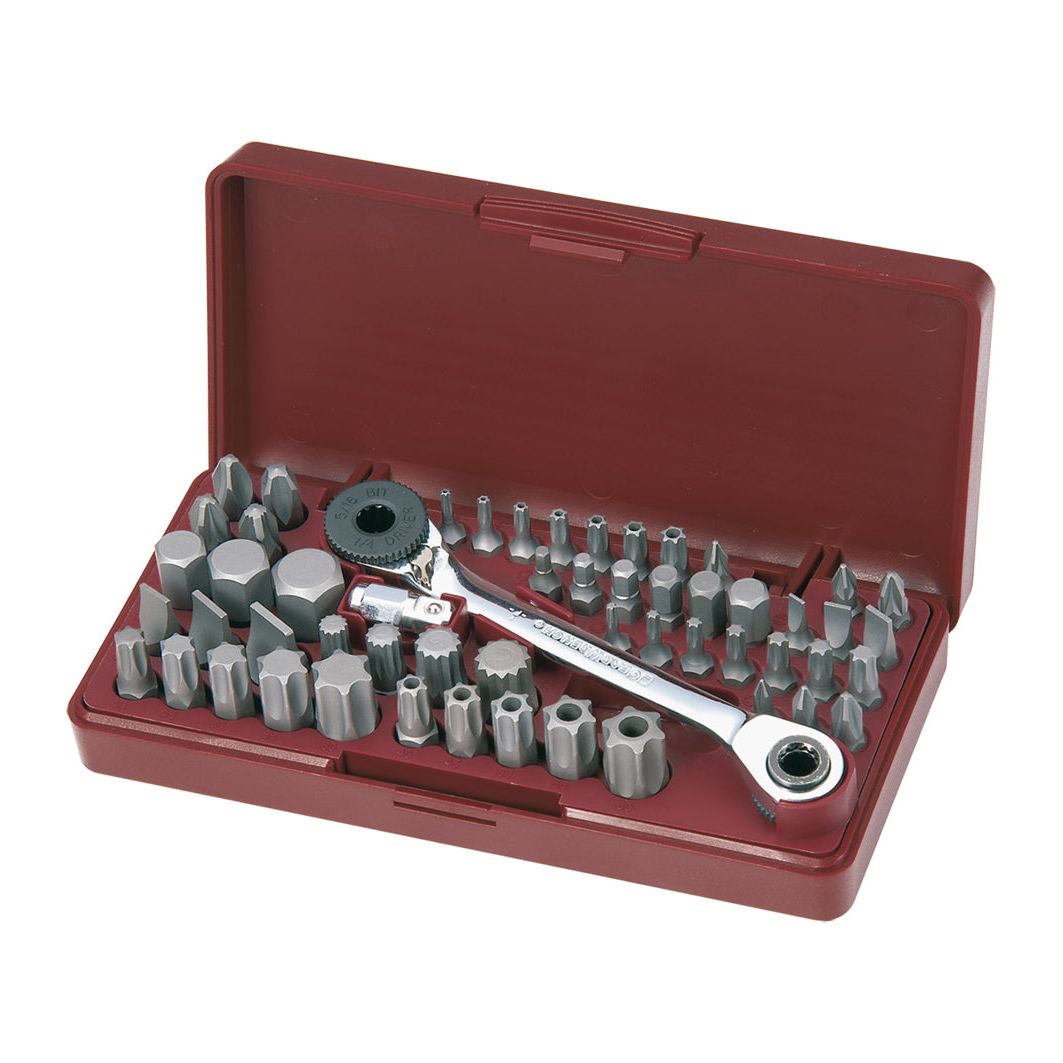 Kraftwerk 1/4" + 5/16" TRIBIT Werkzeug-Satz, 55-tlg
