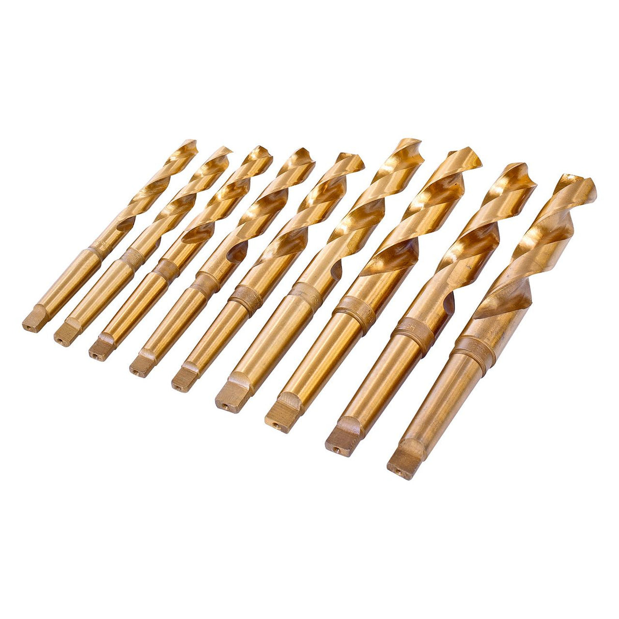 BERNARDO Bohrwerkzeuge – Modell Spiralbohrer HSS mit Morsekonus, TiN-besch., Satz B