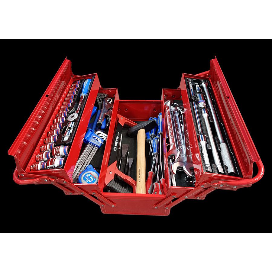 KING TONY Profi-Werkzeuge - Komplette Werkzeugkiste - 91 tlg. 902091MR