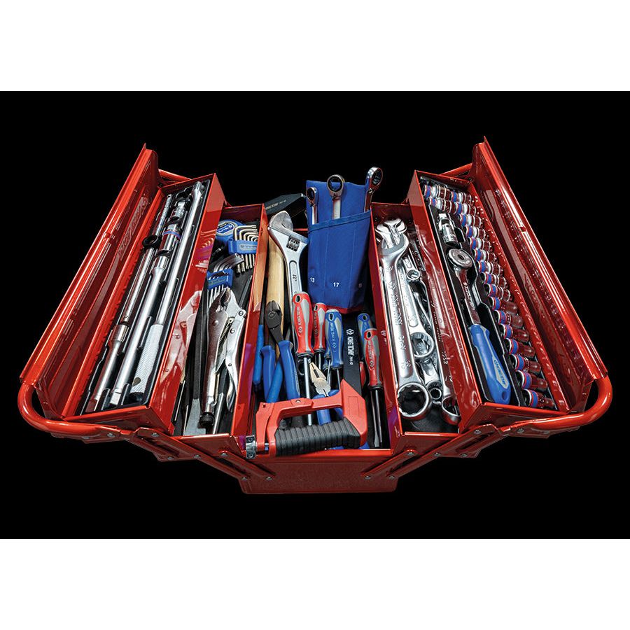 KING TONY Profi-Werkzeuge - Komplette Werkzeugkiste - 98 tlg. 902098MR1