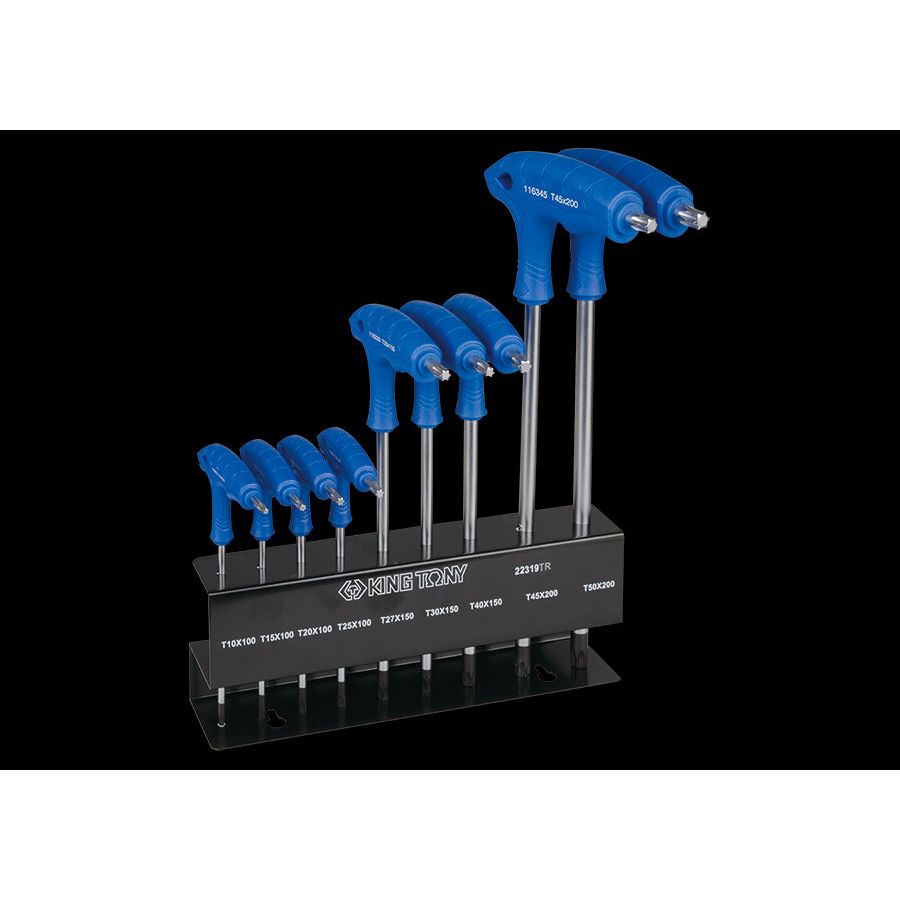 KING TONY Profi-Werkzeuge - TORX® L-Griffschlüssel-Set, mit Ständer - 9 tlg. 22319TR