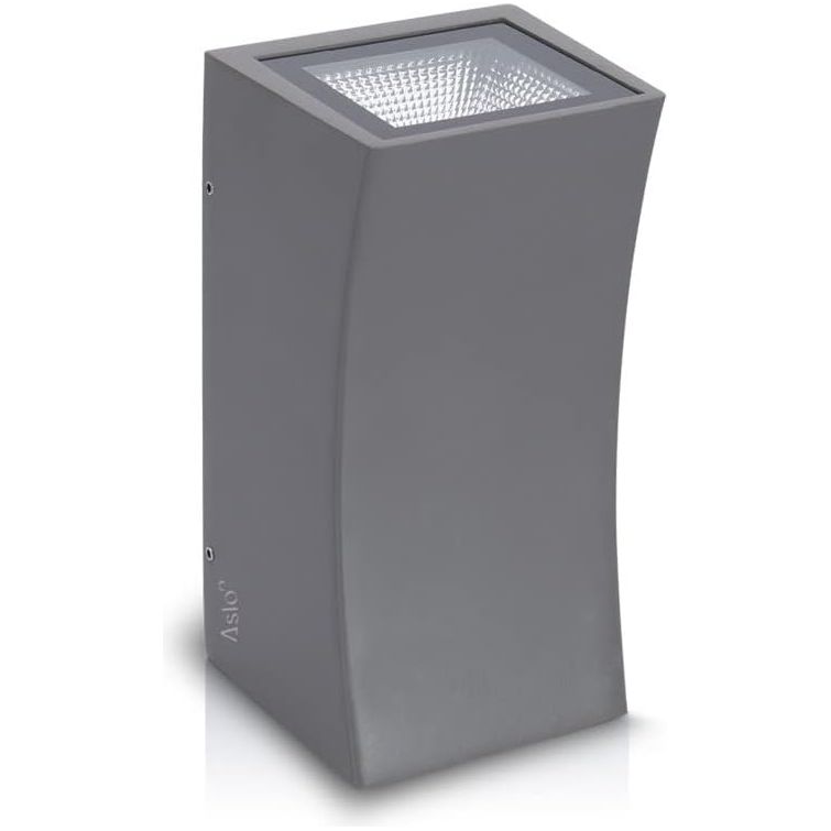 ASLO 6000K Moderne LED Design Außenleuchte 2x7W Outdoor LED - LED Outdoor Wandleuchte