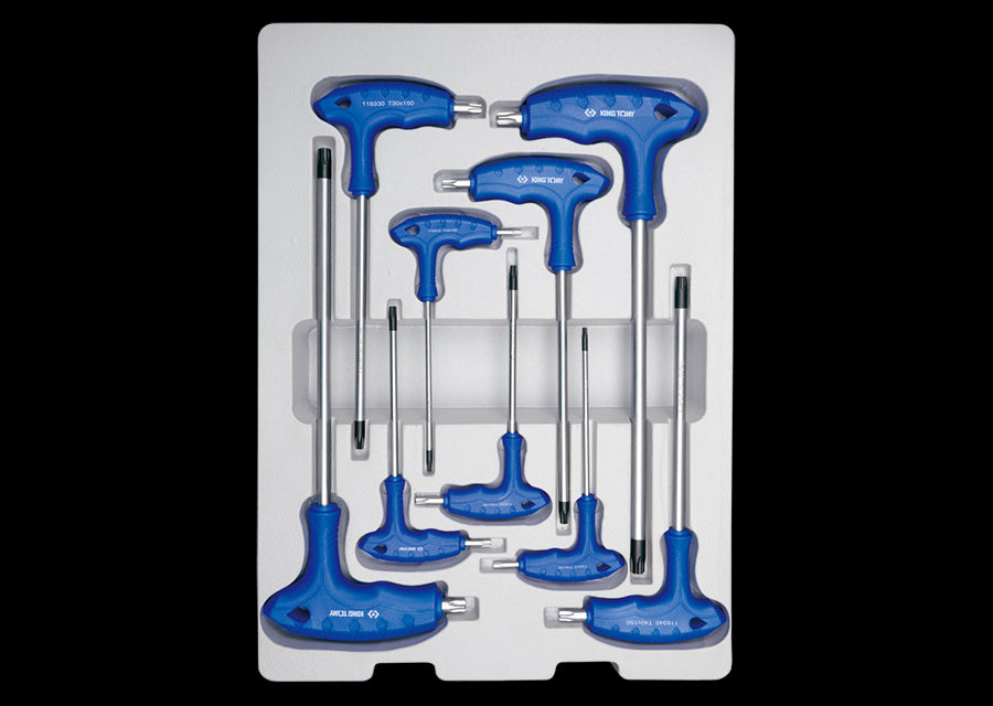 KING TONY Profi-Werkzeuge - TORX® L-Griffschlüssel-Set - 9 tlg. 22309TR