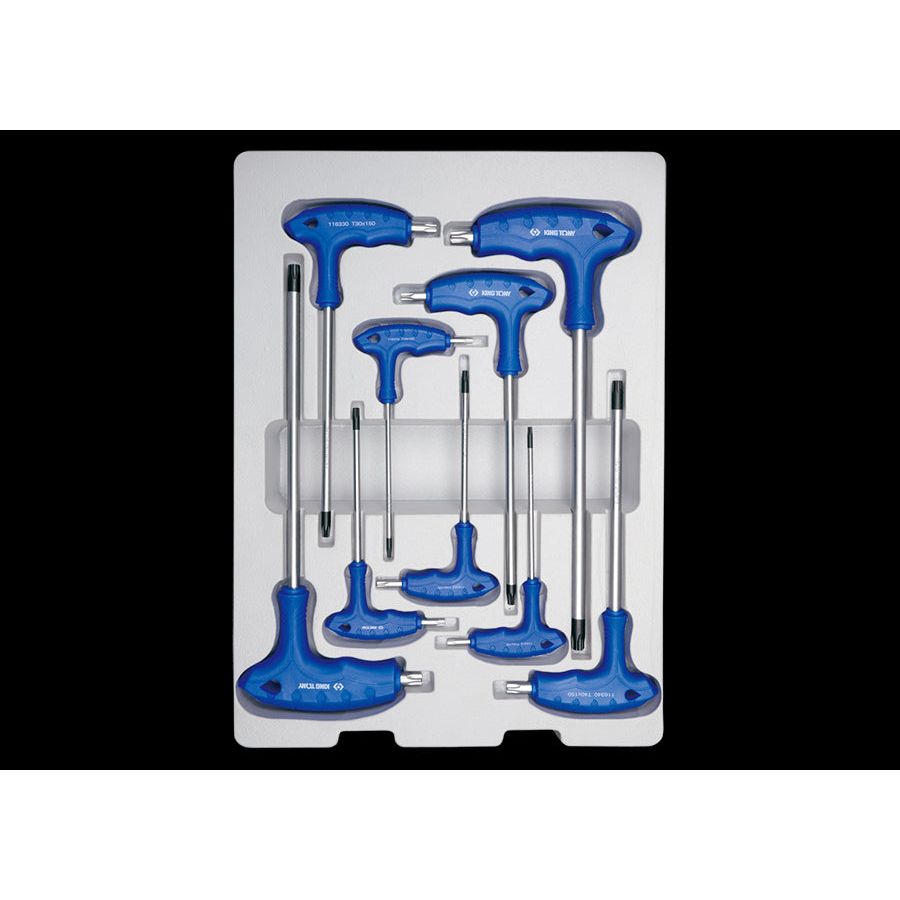 KING TONY Profi-Werkzeuge - TORX® L-Griffschlüssel-Set - 9 tlg. 22309TR