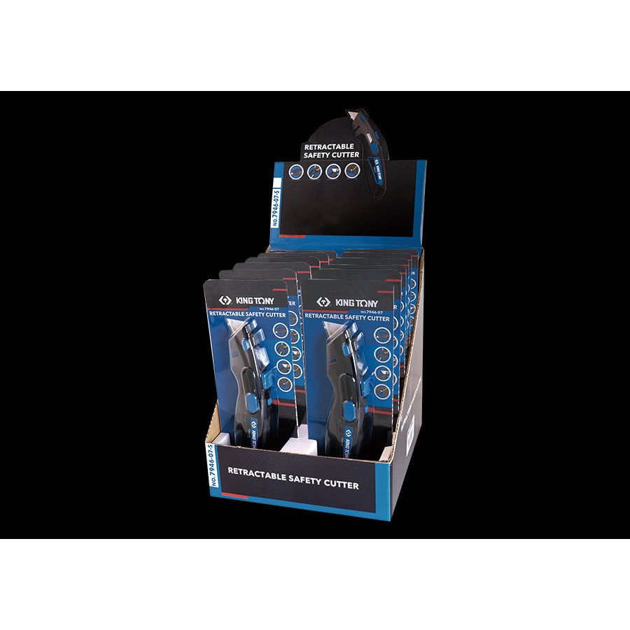 KING TONY Profi-Werkzeuge - 12Tlg. Display Klappmesser 794607 794607S