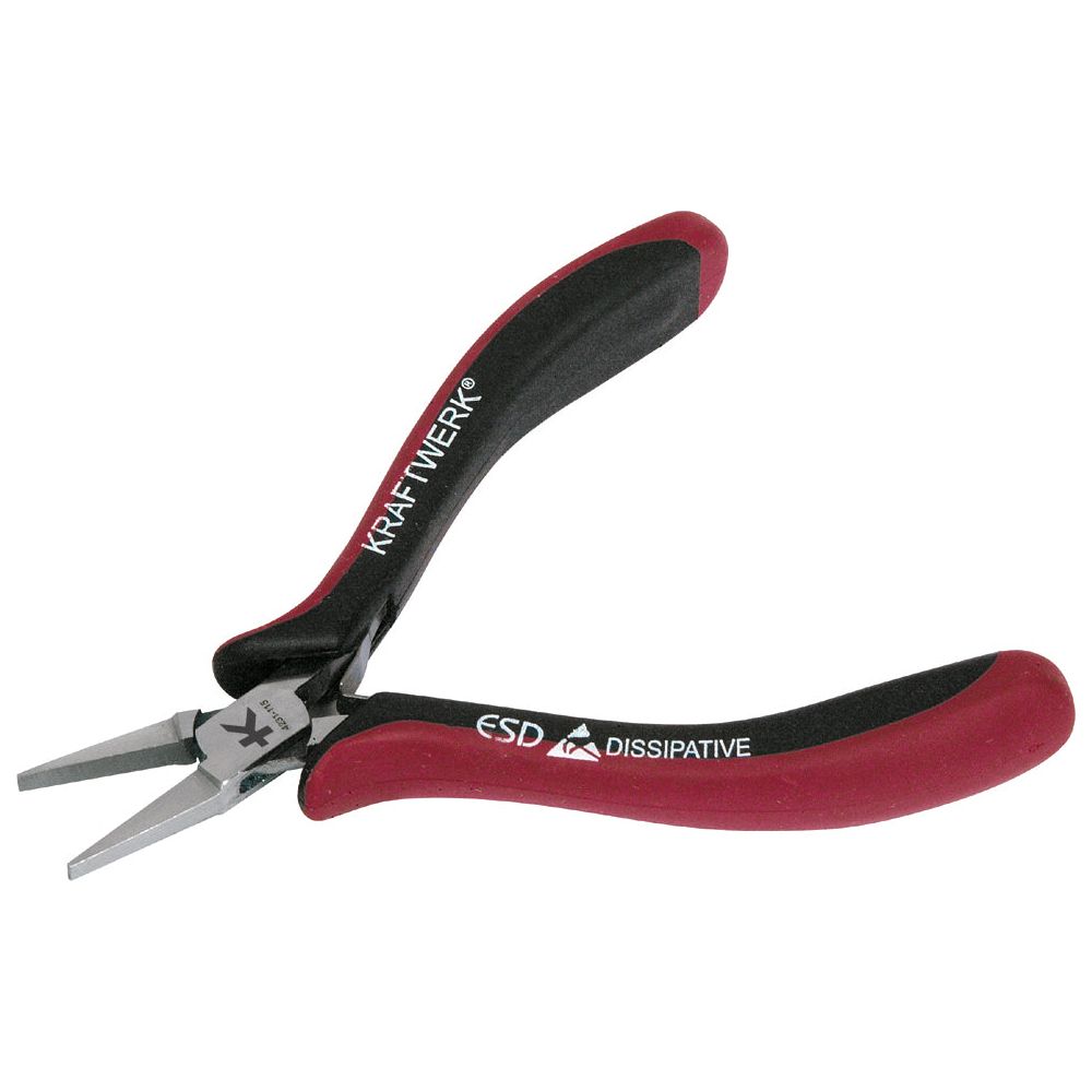 Kraftwerk Hightech ESD Elektronik-Flachzange, 115 mm