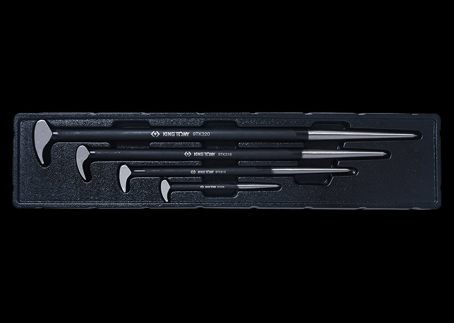 KING TONY Profi-Werkzeuge - Rollkopf-Hebeleisen - 4 tlg. 9TK034