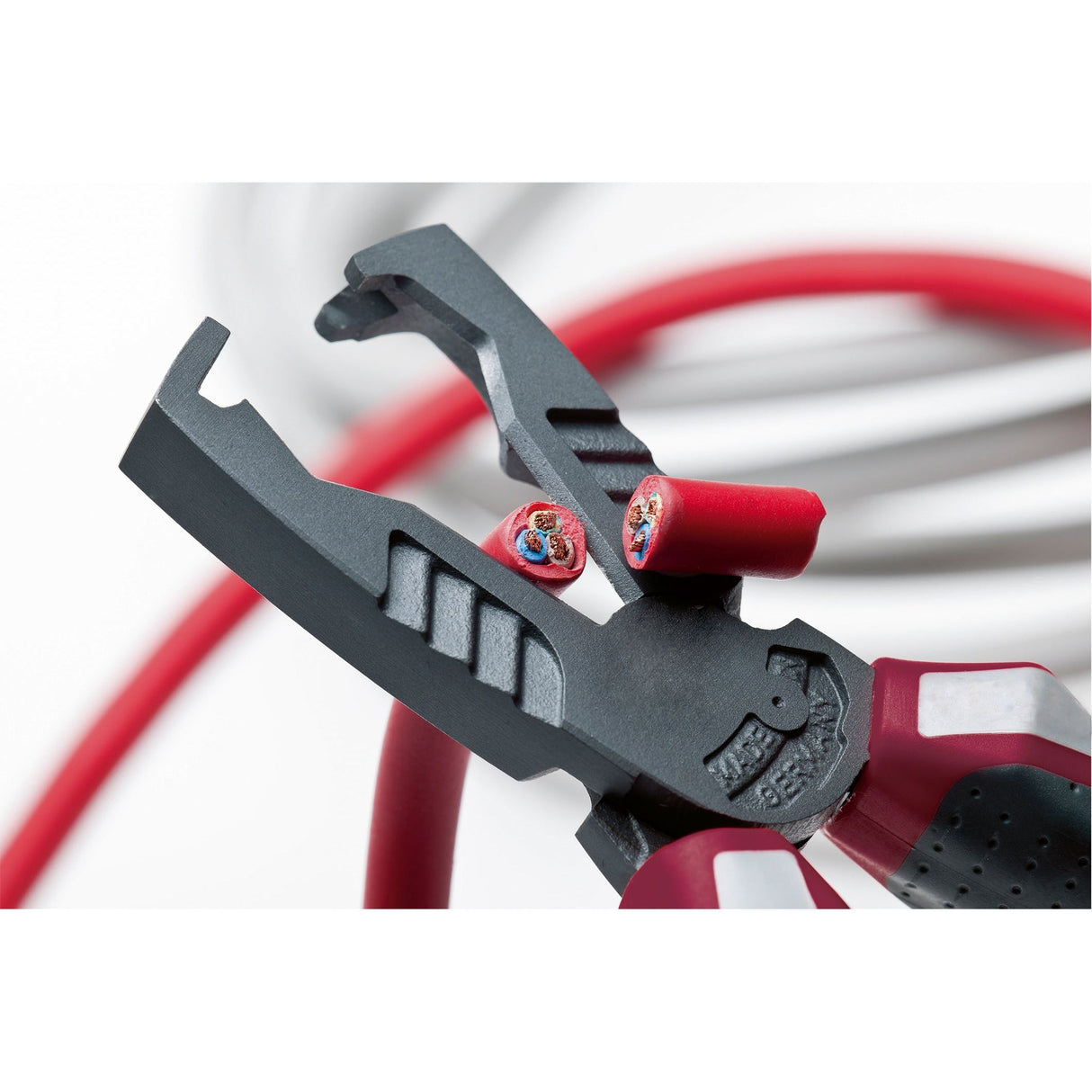 Kraftwerk Hightech 3in1 Abisolierzange, mit Schneide, 180 mm