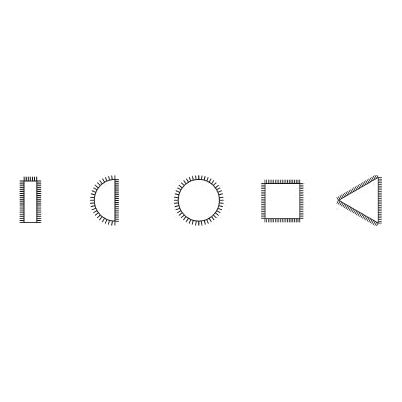 Kraftwerk Ergokraft Feilen-Satz, 5-tlg