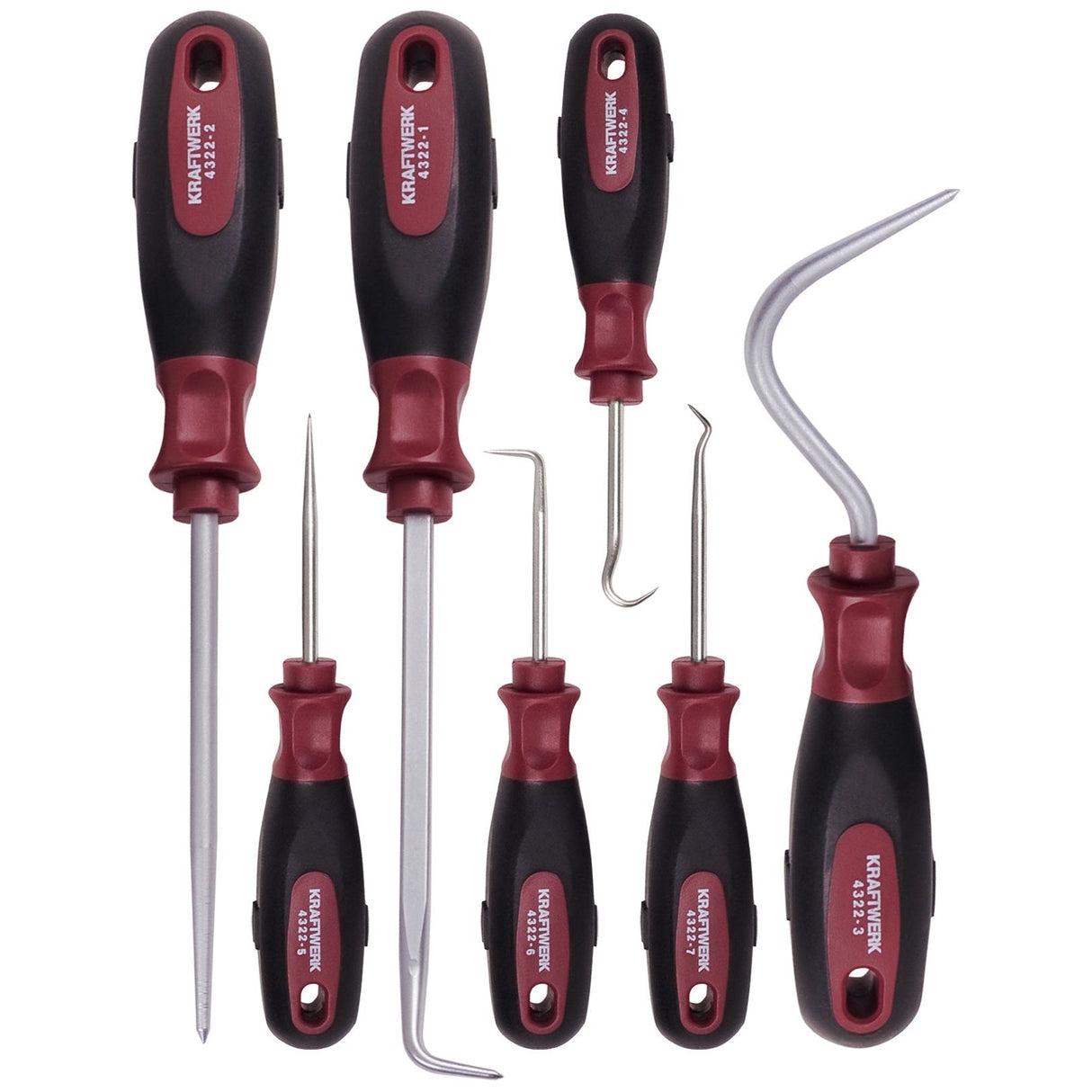 Kraftwerk Ergokraft Haken- und Abzieher-Satz, 7-tlg