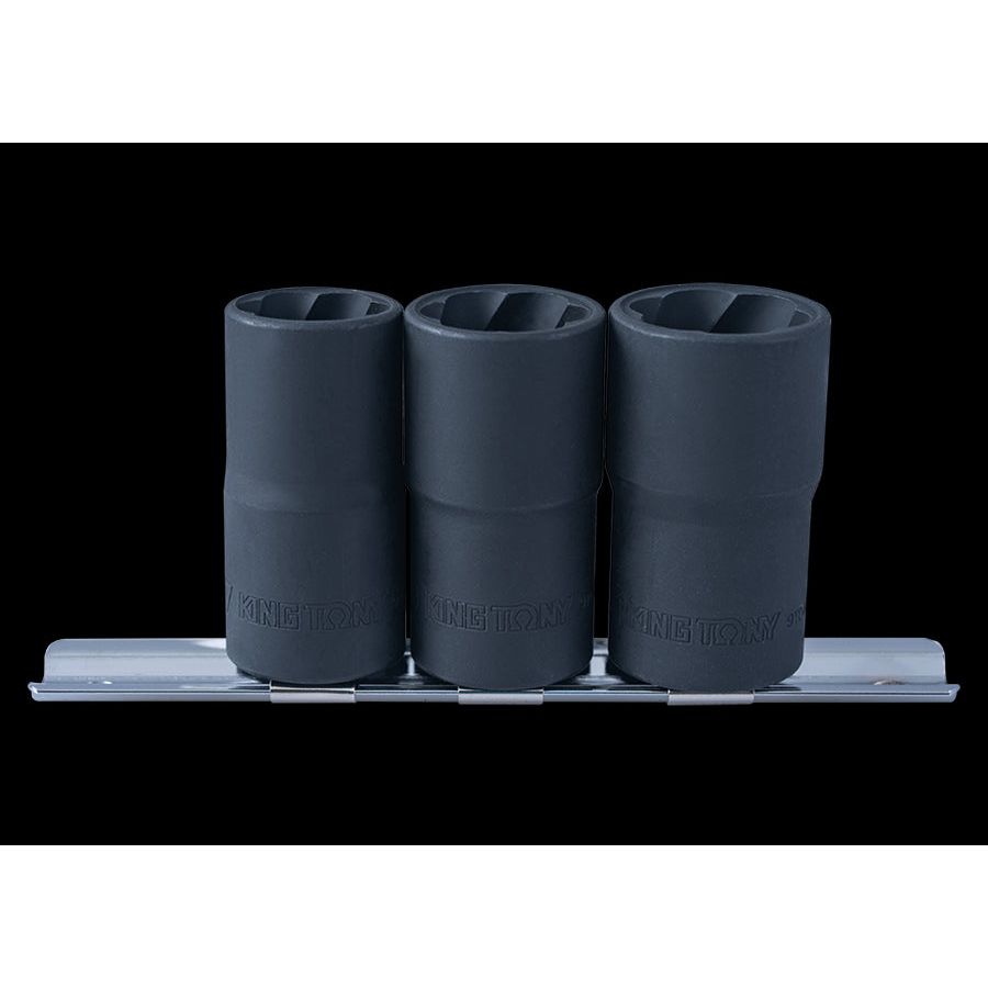 KING TONY Profi-Werkzeuge - 1/2" Steckschlüssel-Set - 3 tlg. 9TD033MR