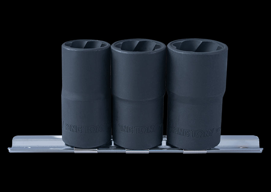 KING TONY Profi-Werkzeuge - 1/2" Steckschlüssel-Set - 3 tlg. 9TD033MR