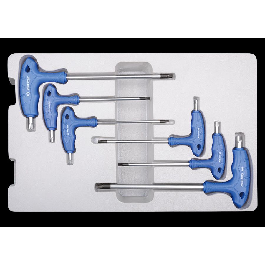 KING TONY Profi-Werkzeuge - TORX® / RESISTORX® L-Griffschlüssel-Set - 8 tlg. 22306TR