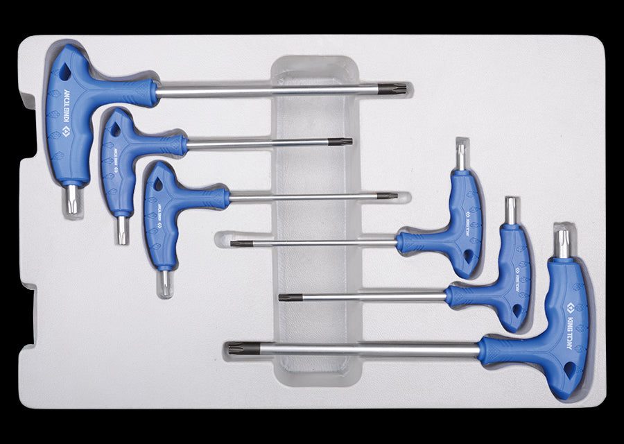 KING TONY Profi-Werkzeuge - TORX® / RESISTORX® L-Griffschlüssel-Set - 8 tlg. 22306TR