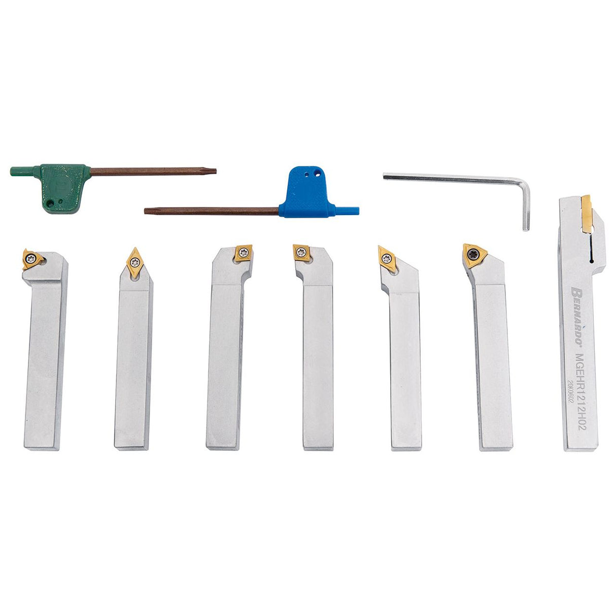 BERNARDO Drehmeisselsätze – Modell Drehmeisselsatz mit HM-Wendeplatte, 12 mm, Satz N