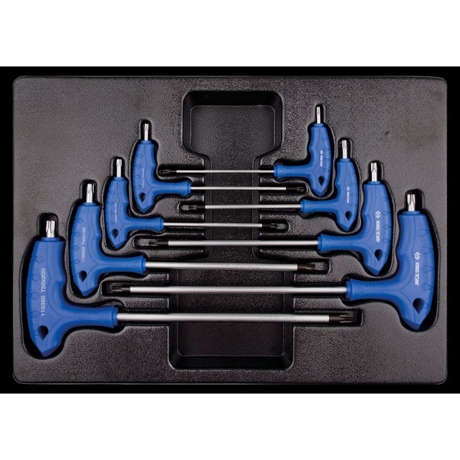 KING TONY Profi-Werkzeuge - TORX® und RESISTORX®-Steckschlüssel, Zoll - 8 tlg. 922308TR