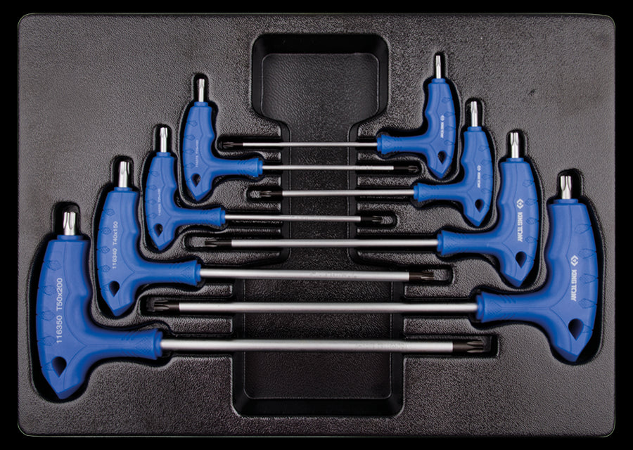KING TONY Profi-Werkzeuge - TORX® und RESISTORX®-Steckschlüssel, Zoll - 8 tlg. 922308TR