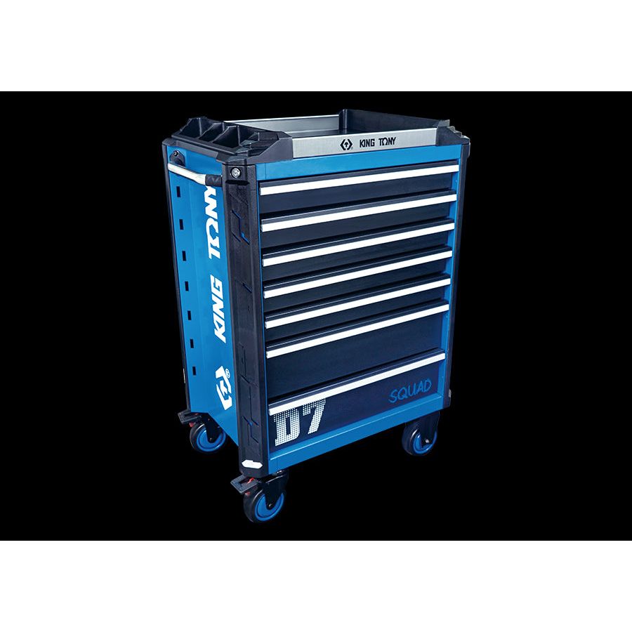 KING TONY Profi-Werkzeuge - Werkzeugwagen mit 7 Schubladen SQUAD 87SQ317BABK