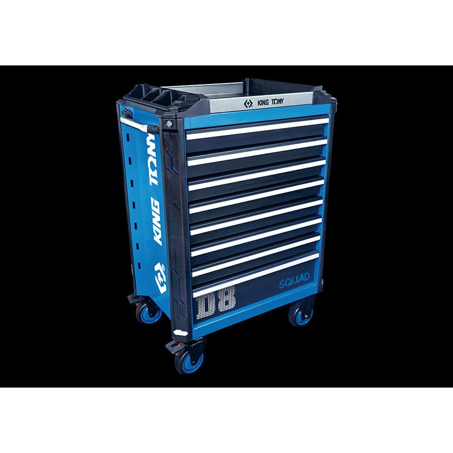 KING TONY Profi-Werkzeuge - Werkzeugwagen mit 8 Schubladen SQUAD 87SQ318BABK