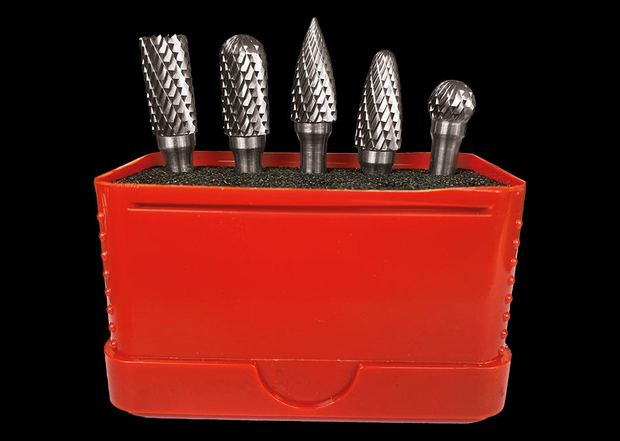 M7 Power-Werkzeuge - 5-teiliger Hartmetall-Frässtifte-Satz QB92005