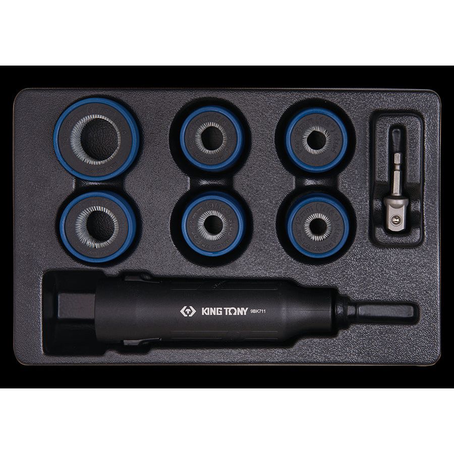 KING TONY Profi-Werkzeuge - Radbolzen-Reinigungswerkzeug, Satz - 8tlg. 9BK7008