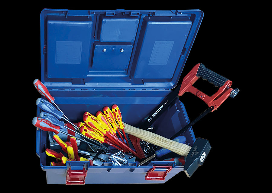 KING TONY Profi-Werkzeuge - Werkzeugsortiment Elektroarbeiten & Elektromechanik - 80 tlg. 41579ELEC