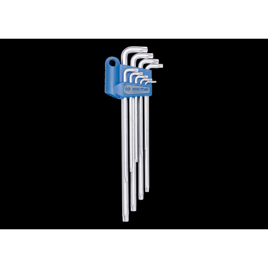 KING TONY Profi-Werkzeuge - TORX® 6-Kantschlüssel-Set, extra lang - 9 tlg. 203A19PR