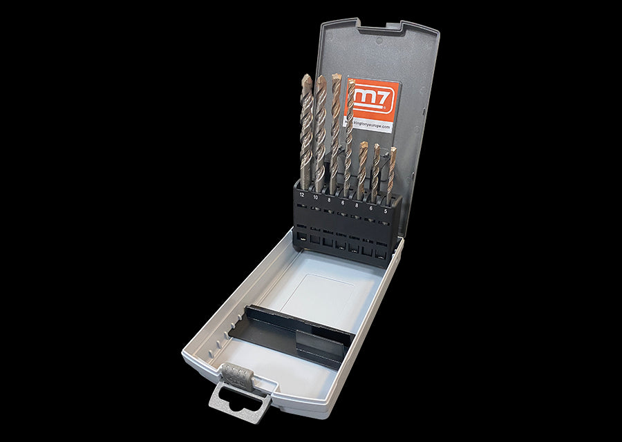 M7 Power-Werkzeuge - SDS-plus Hammerbohrer-Satz 5-12mm 7tlg. DRH7516