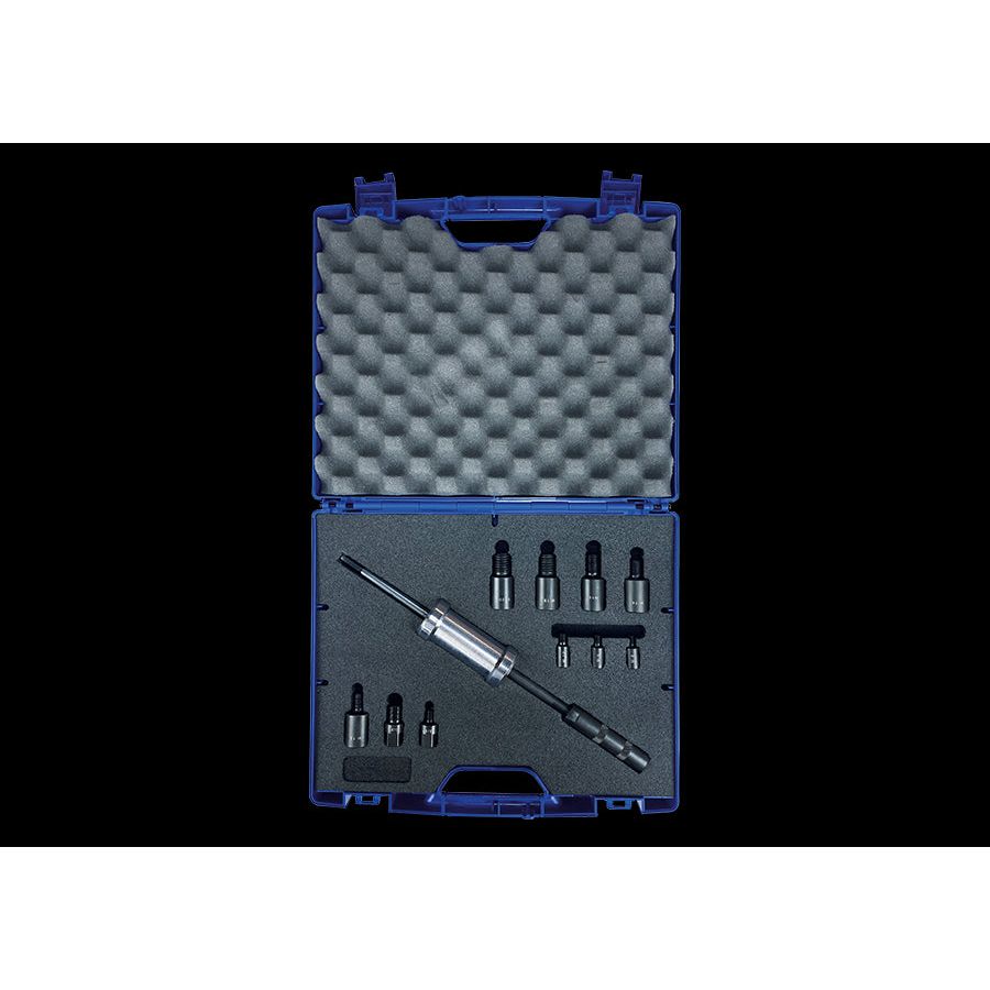 KING TONY Profi-Werkzeuge - Gewindestiftabzieher mit Stange und 10 Adaptern 9BE1960