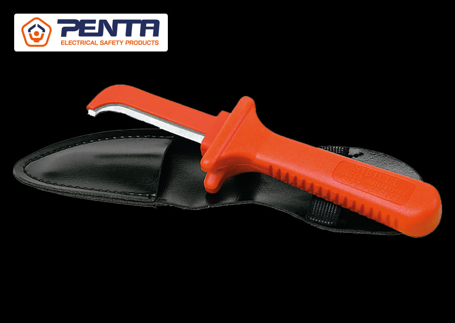 KING TONY Profi-Werkzeuge - Isoliertes Messer 1000V lange dicke Klinge IS77