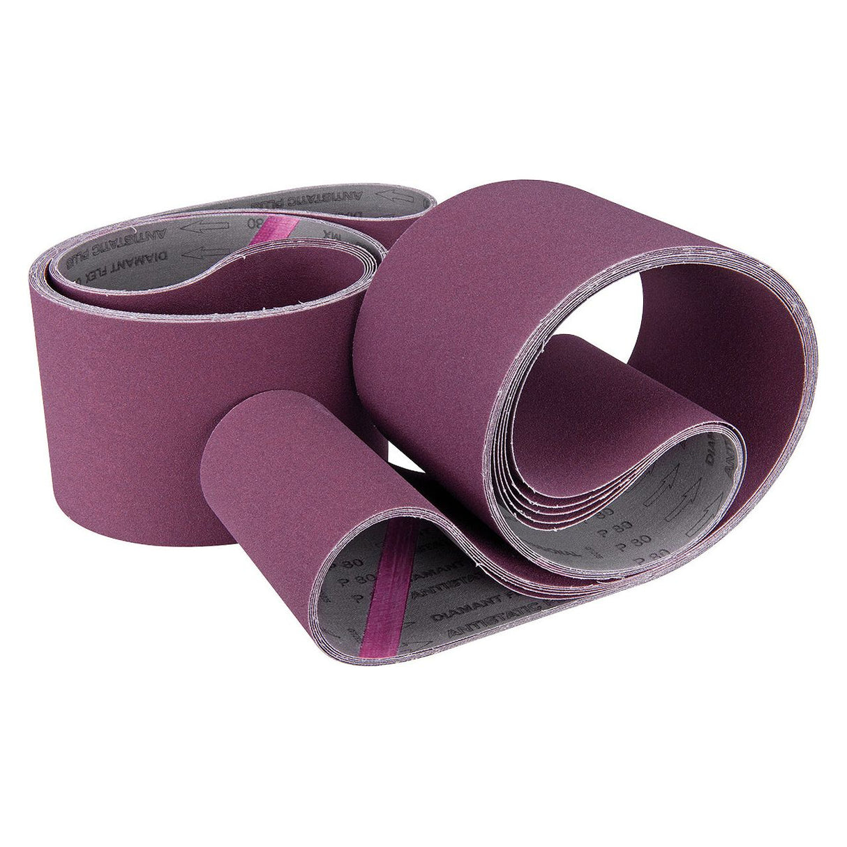 BERNARDO Gewebeschleifbänder für Metall – Modell Gewebeschleifband 1016 x 75 mm - K 60 (10 Stk.)