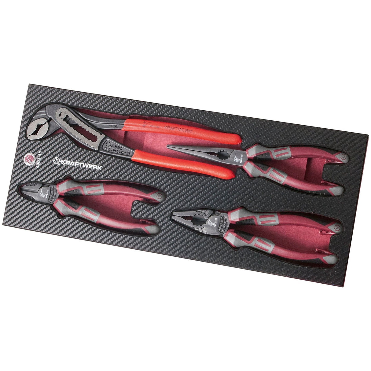 Kraftwerk PRO LINE COMPLETO HIGHTECH Zangen Set, EVA-Einlage, 4-tlg