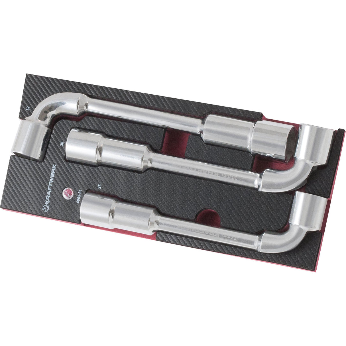 Kraftwerk PRO LINE COMPLETO Doppel-Steckschlüssel, Pfeifenkopfschlüssel, EVA-Einlage, 27 - 32 mm, 3-tlg