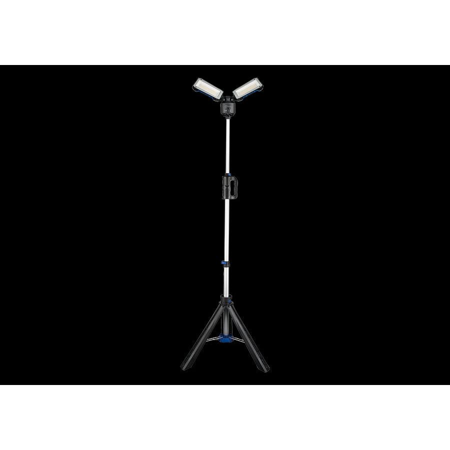 KING TONY Profi-Werkzeuge - LED-Scheinwerfer mit Stativ, 5 Lichtfarben 6000 Lumen 9TA491AA