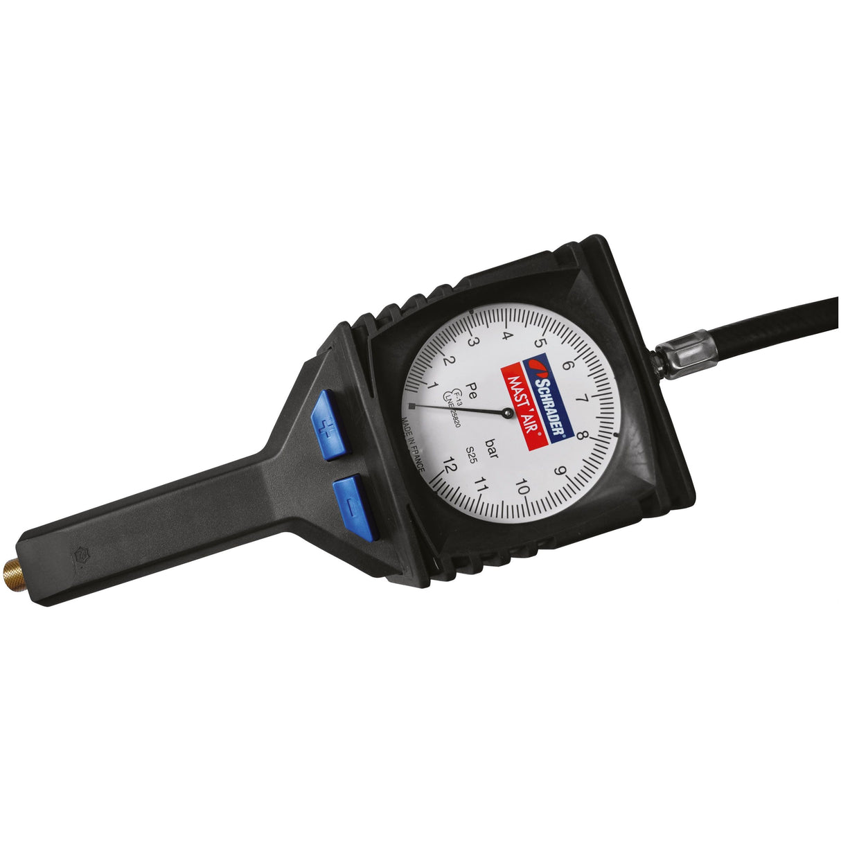 Kraftwerk PRO LINE Reifenfüller, Luftdruckprüfer mit Analog-Manometer