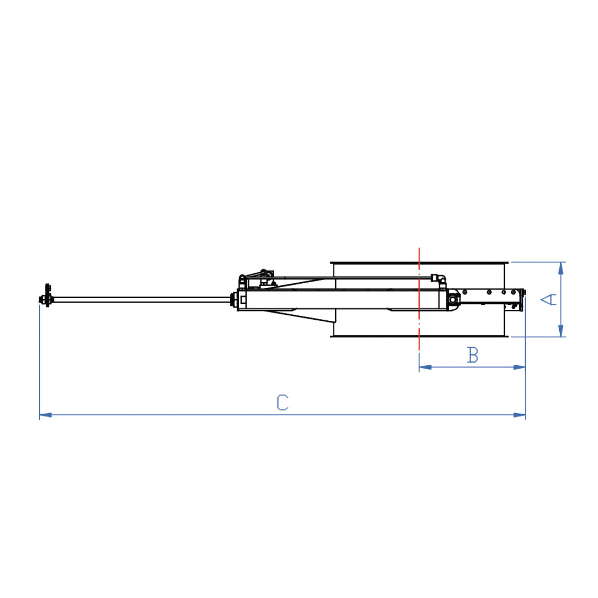 Holzkraft Pneumatischer Absperrschieber Ø300 24 V - Art. 5144138