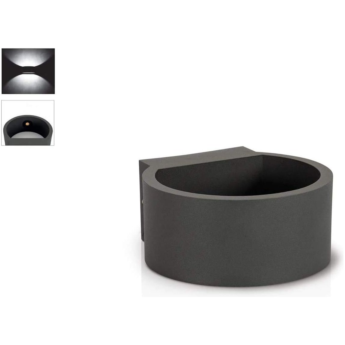 ASLO LED Design Außenleuchte 6W Outdoorlampe, Up- und Down-Light LED Außenbeleuchtung