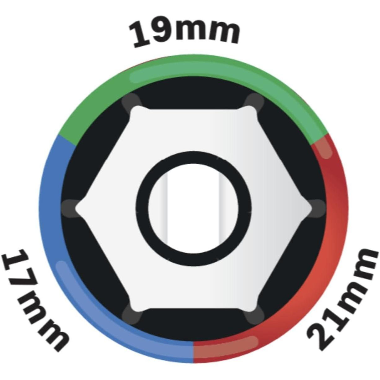 VITO Kraft-Steckschlüssel-Satz 3 Teile - Cr-Mo Stahl, Kraft-Schoneinsätze 3tlg für Alu-Felgen 17mm 19mm 21mm für Schlagschrauber, Schonnüsse, Impact Socket, 0,5 Zoll, im Werkzeugkoffer - Pro Power - VICI3MO - Tools.de TP Profishop GmbH