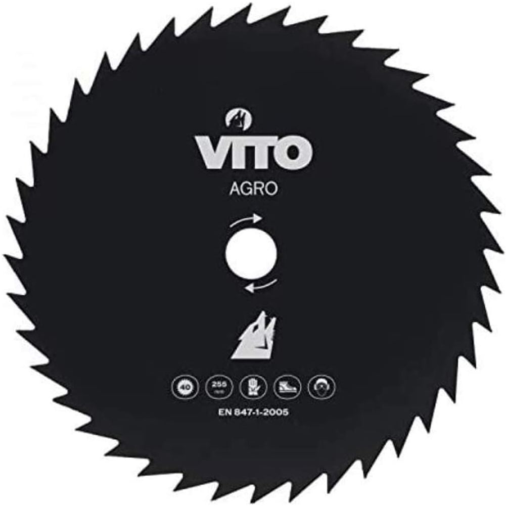 VITO Grasschneideblatt 3-teilige Sägeblattset 20, 40, 80 Zähne für Freischneider - Motorsensen