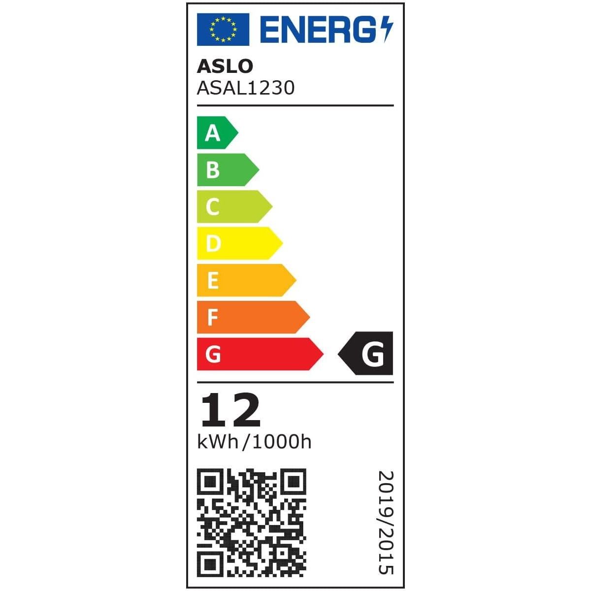 ASLO 12W LED Design Außenleuchte Outdoor - IP65 3000K warmweiß - LED-Außenwandleuchte Anthrazit - ASAL1230