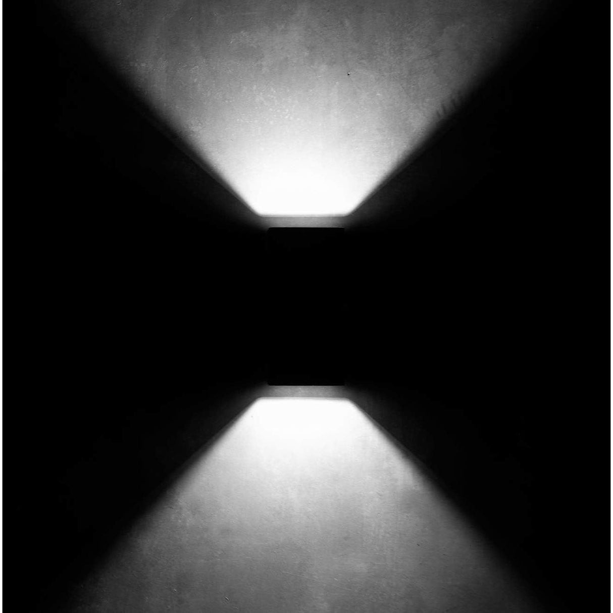 ASLO LED Design Außenleuchte 2x3W Outdoorlampe IP54 LED-Außenwandleuchte grau