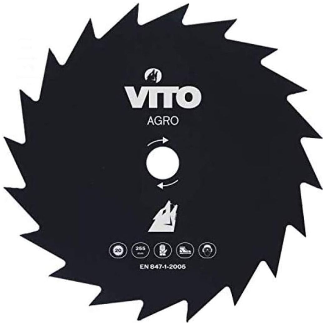 VITO Grasschneideblatt 3-teilige Sägeblattset 20, 40, 80 Zähne für Freischneider - Motorsensen