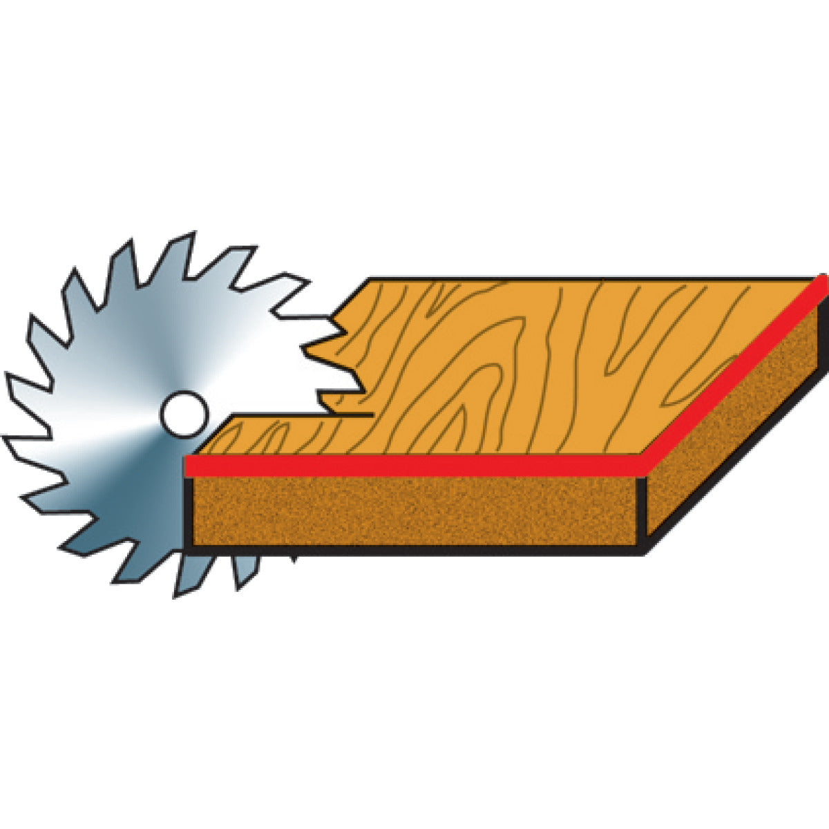 Holzkraft Besäum-/Fertigungsschnitt-Kreissägeblatt KSB-BF 350/54 - Art. 5263554