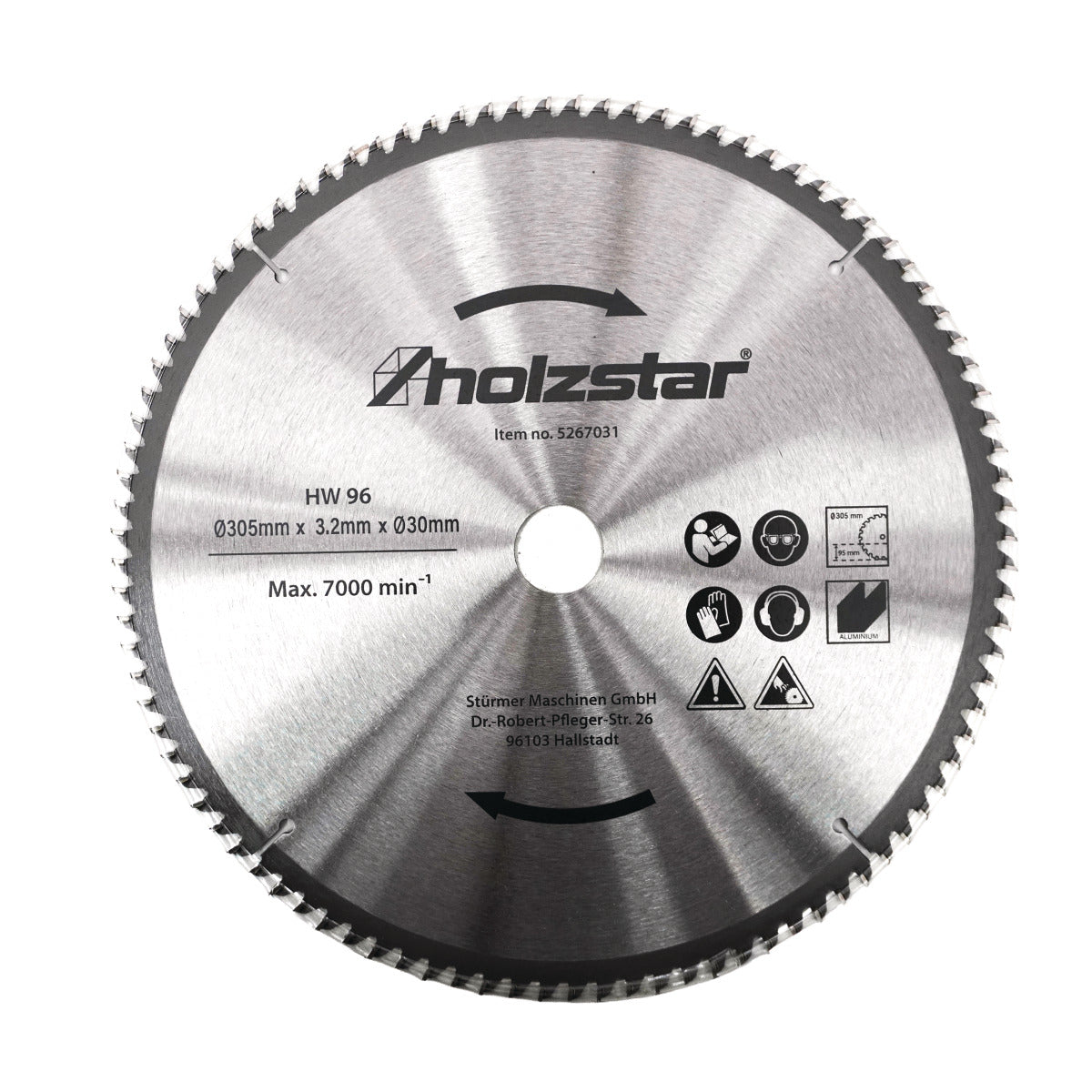 Holzstar HW Sägeblatt 305 x 30 x 3,2 mm Z96 - Art. 5267031