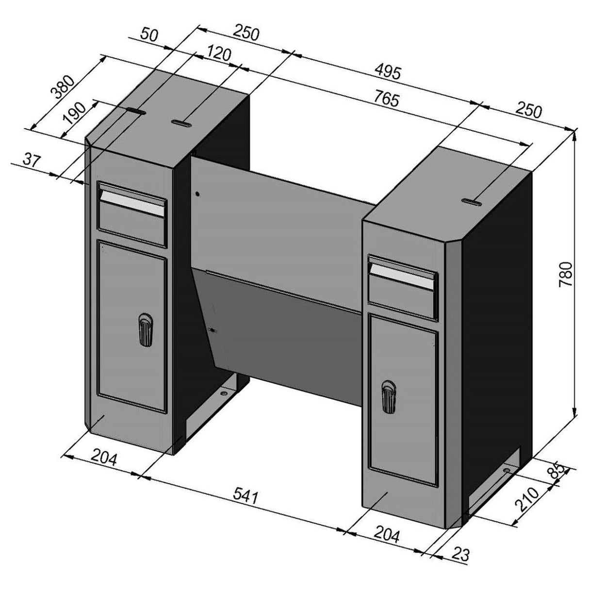 BERNARDO Untergestell für Drehmaschine – Modell Modell D3 Deluxe